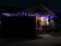 House with Christmas lights